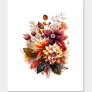 Fall Flowers Posters and Art